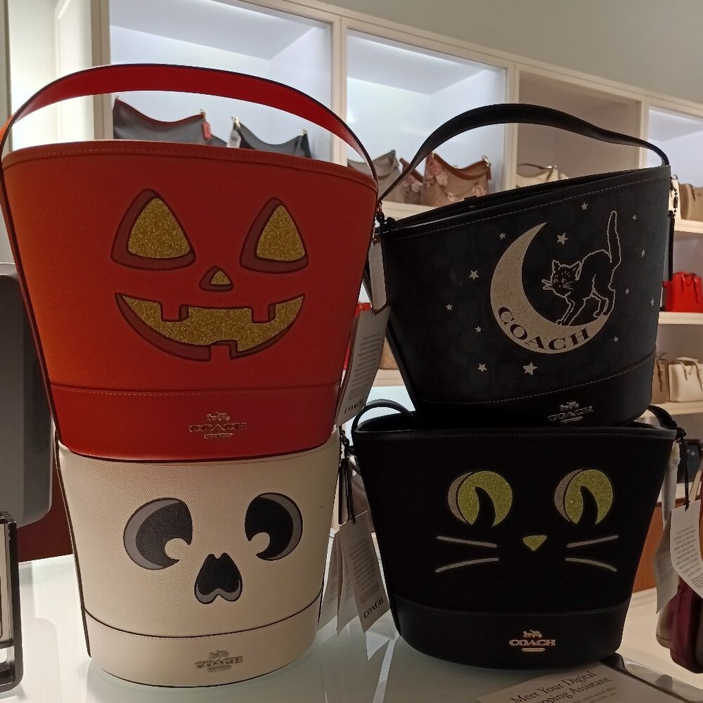 Coach Special Edition  2024 Halloween Bucket Tote NWT - Picture 4 of 6